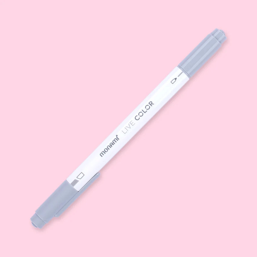 Monami Dual Tip Marker - Grey Mood