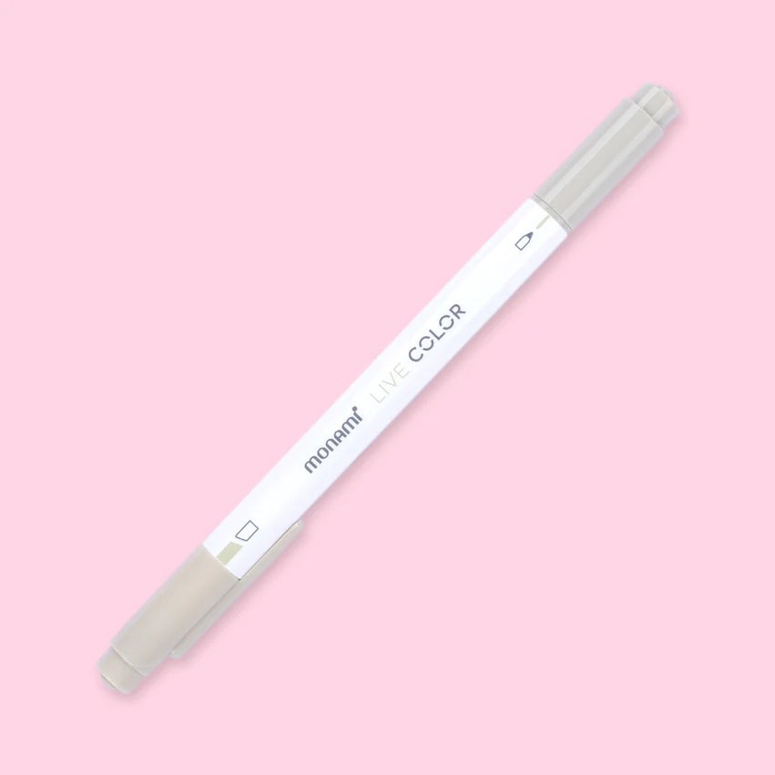 Monami Dual Tip Marker - Grey Mood