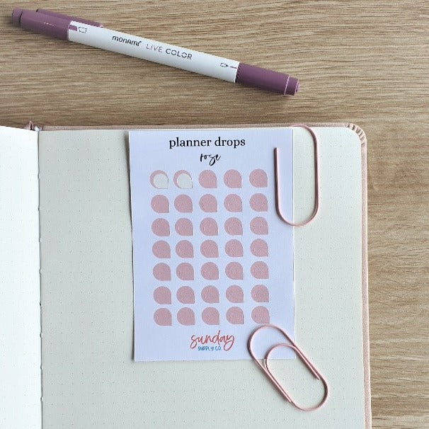 matte-pink-paper-clip-journal-planner-accessories