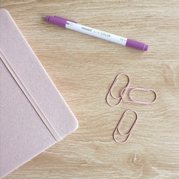 matte-pink-paper-clip-journal-planner-accessories